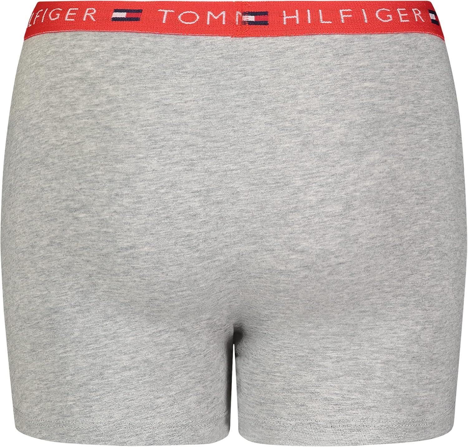 imageTommy Hilfiger boys Boxer Brief UnderwearSolid GreyNavy 2pack