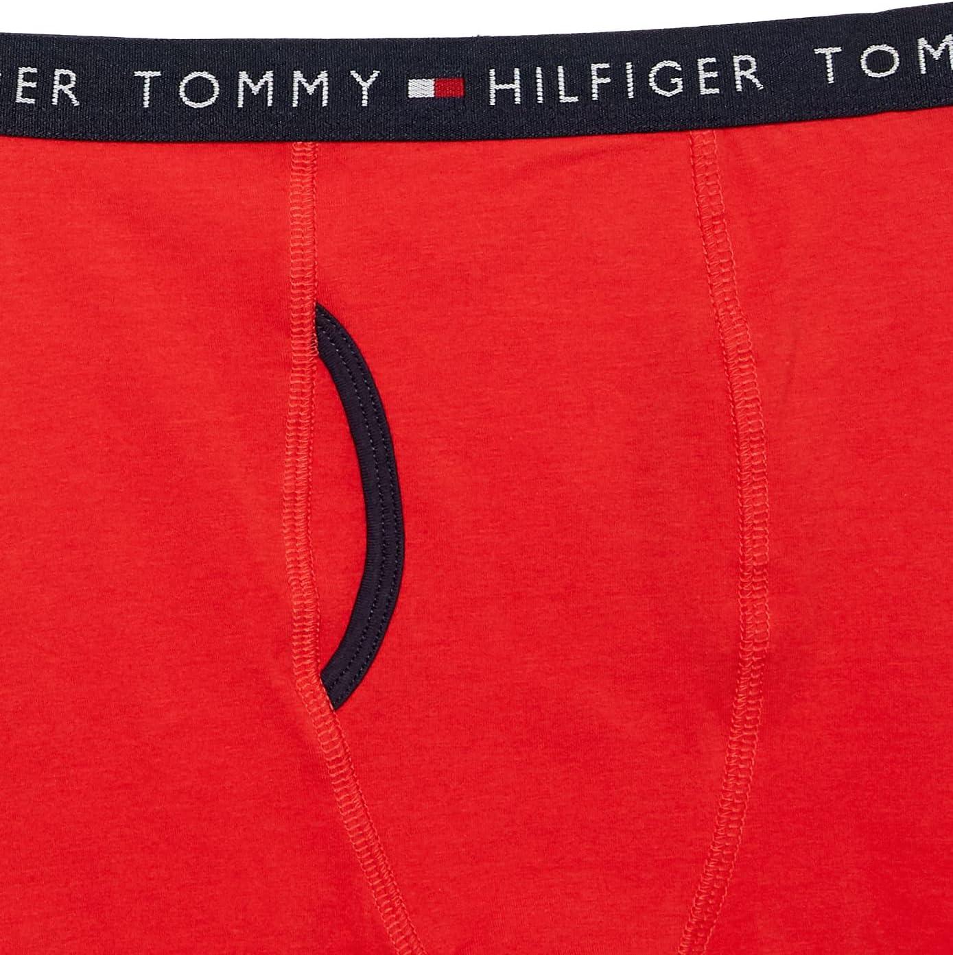 imageTommy Hilfiger boys Boxer Brief UnderwearSolid NavyRed 2pack
