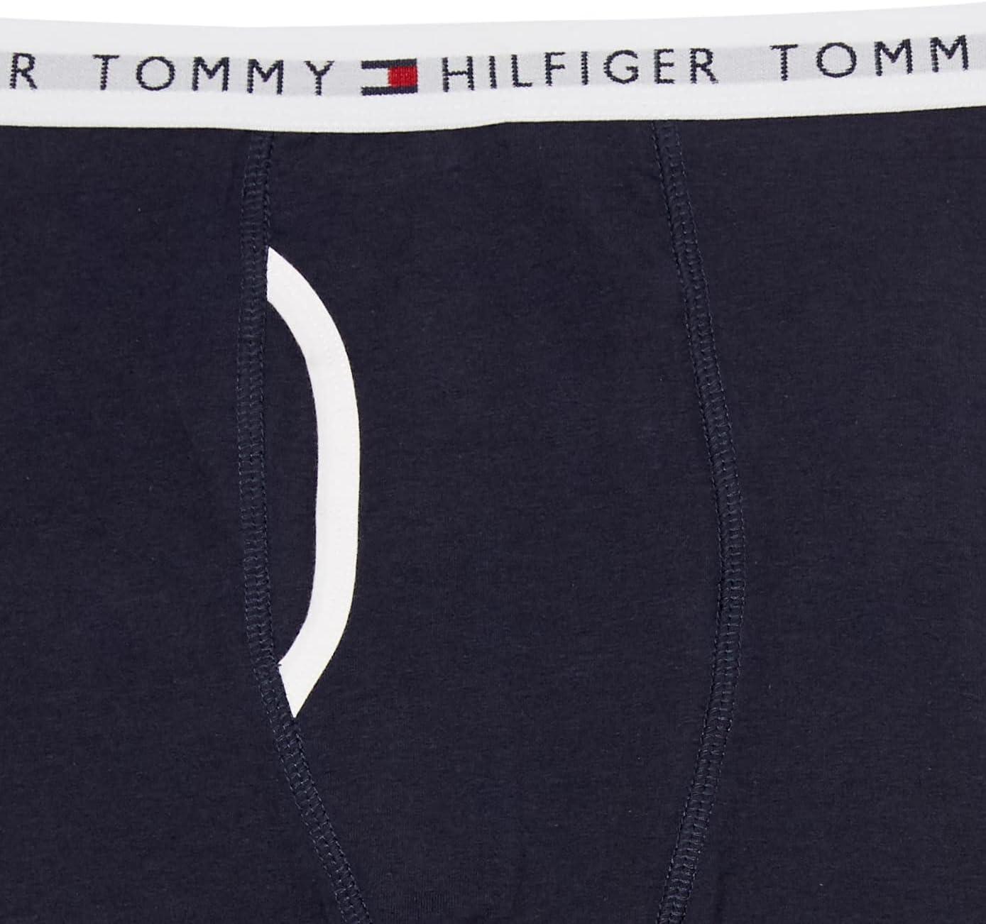 imageTommy Hilfiger boys Boxer Brief UnderwearWhite ThNavy 2pack
