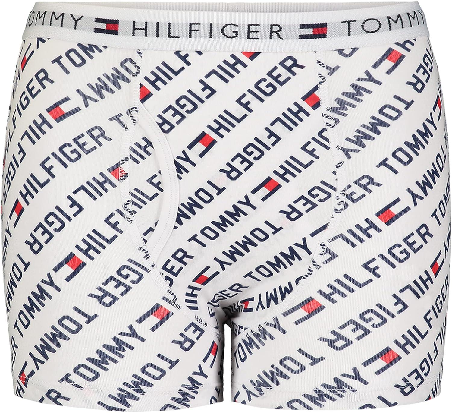 imageTommy Hilfiger boys Boxer Brief UnderwearWhite ThNavy 2pack