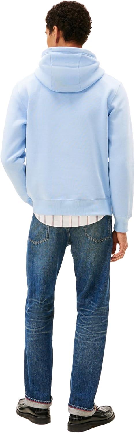 imageTommy Hilfiger mens Medium Weight Cotton Hoodie Sweatshirt With Embroidered LogoWell Water