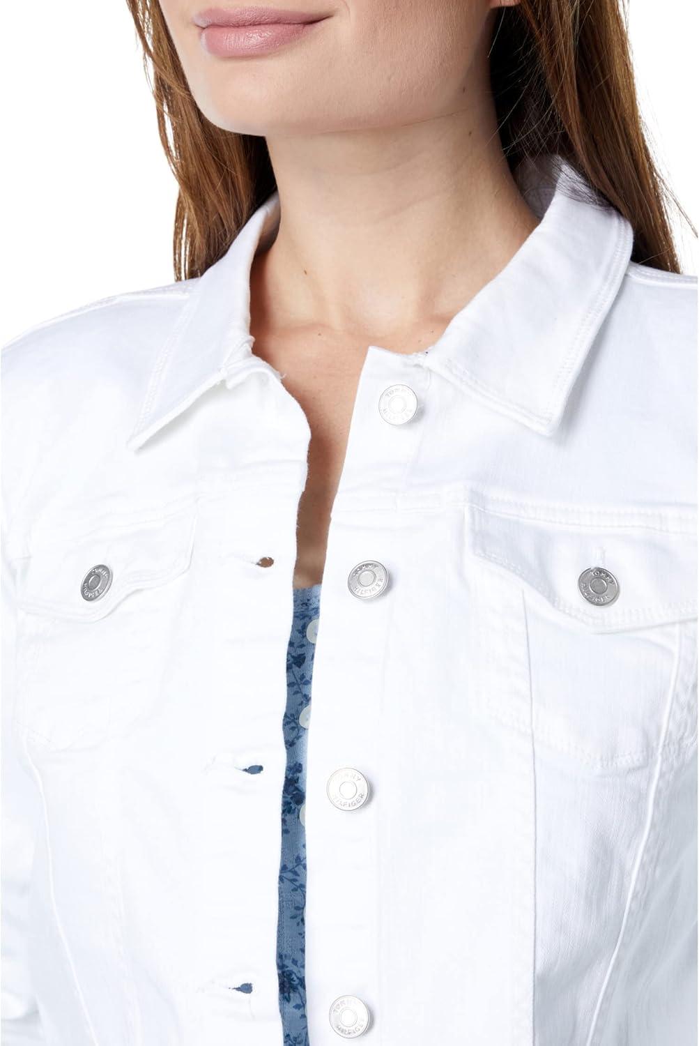 imageTommy Hilfiger womens Stretch Denim JacketBright White