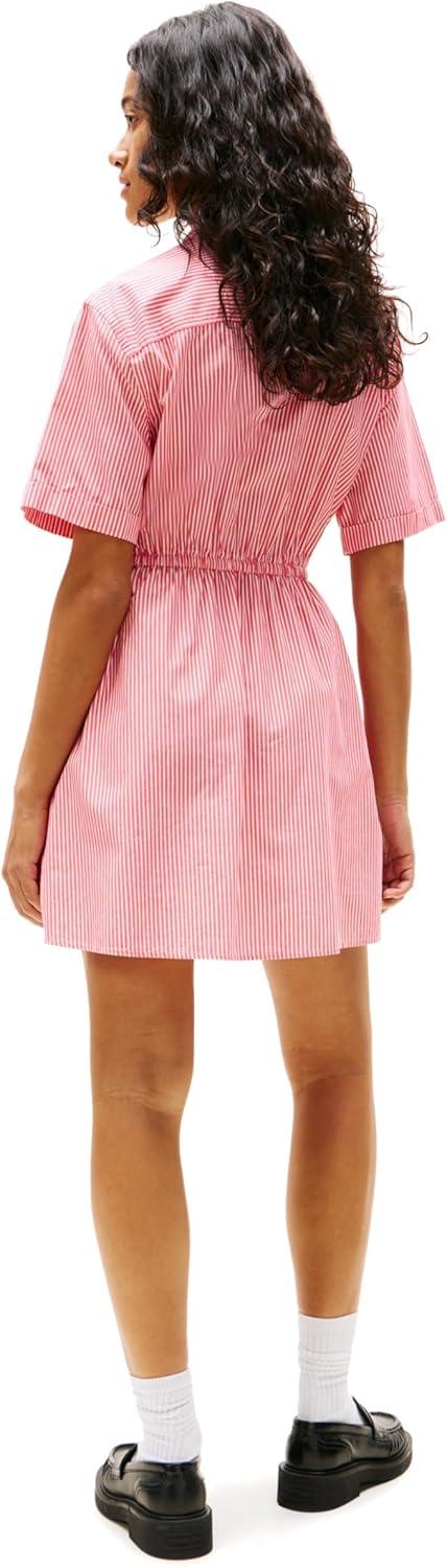imageTommy Jeans Womens Casual Shirt Dress with Mini StripeAmour Stripe