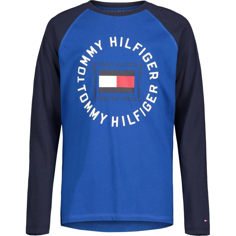 imageTommy Hilfiger Boys Long Sleeve Crew Neck TShirtGreek Isle Surround
