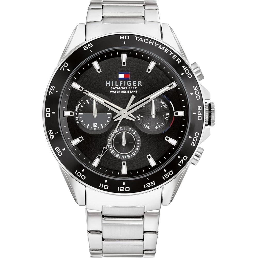 imageTommy Hilfiger Mens Stainless Steel Quartz WatchesBlack