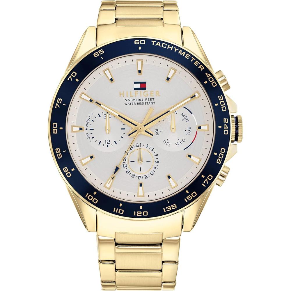 imageTommy Hilfiger Mens Stainless Steel Quartz WatchesSilver White