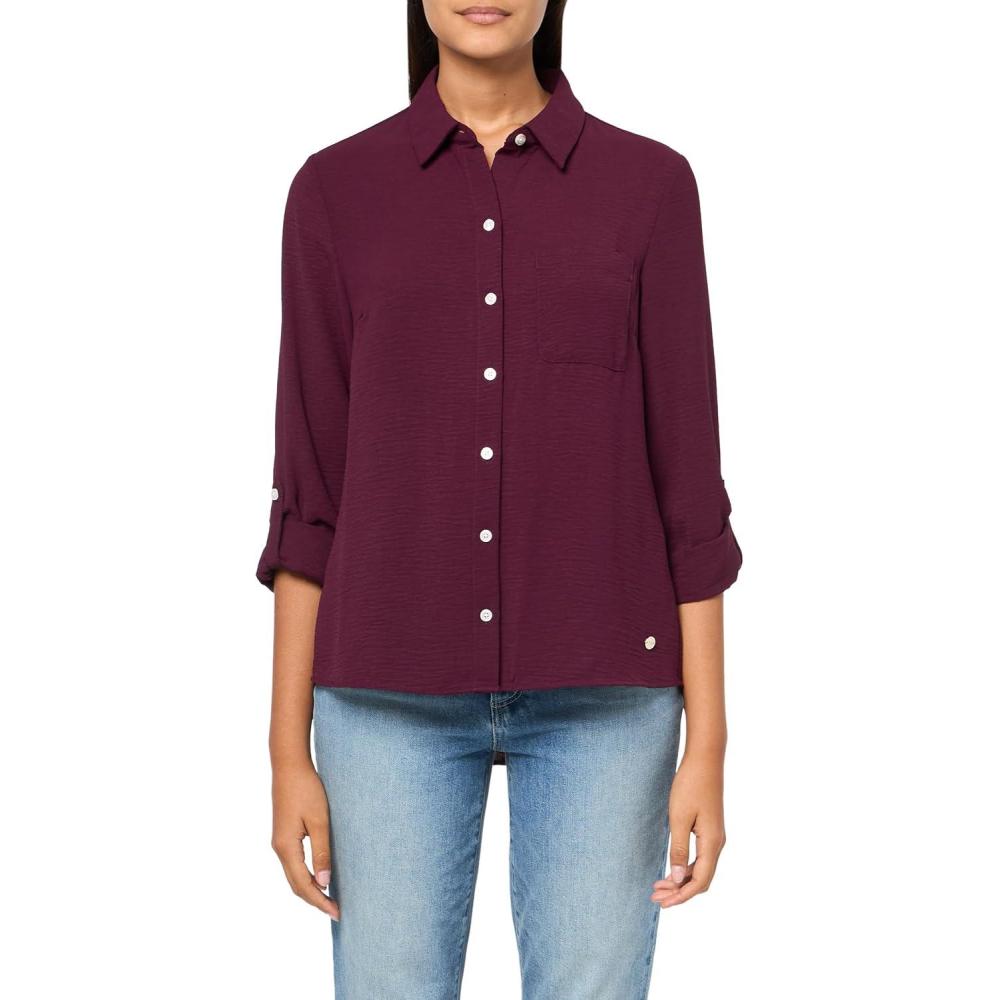 imageTommy Hilfiger Roll Tab Shirt GinghamWinetasting