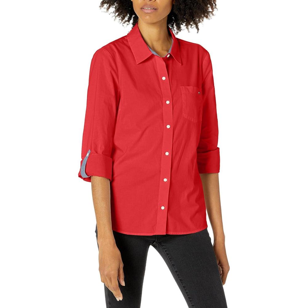 imageTommy Hilfiger Solid Roll Tab Scarlet SM US 46