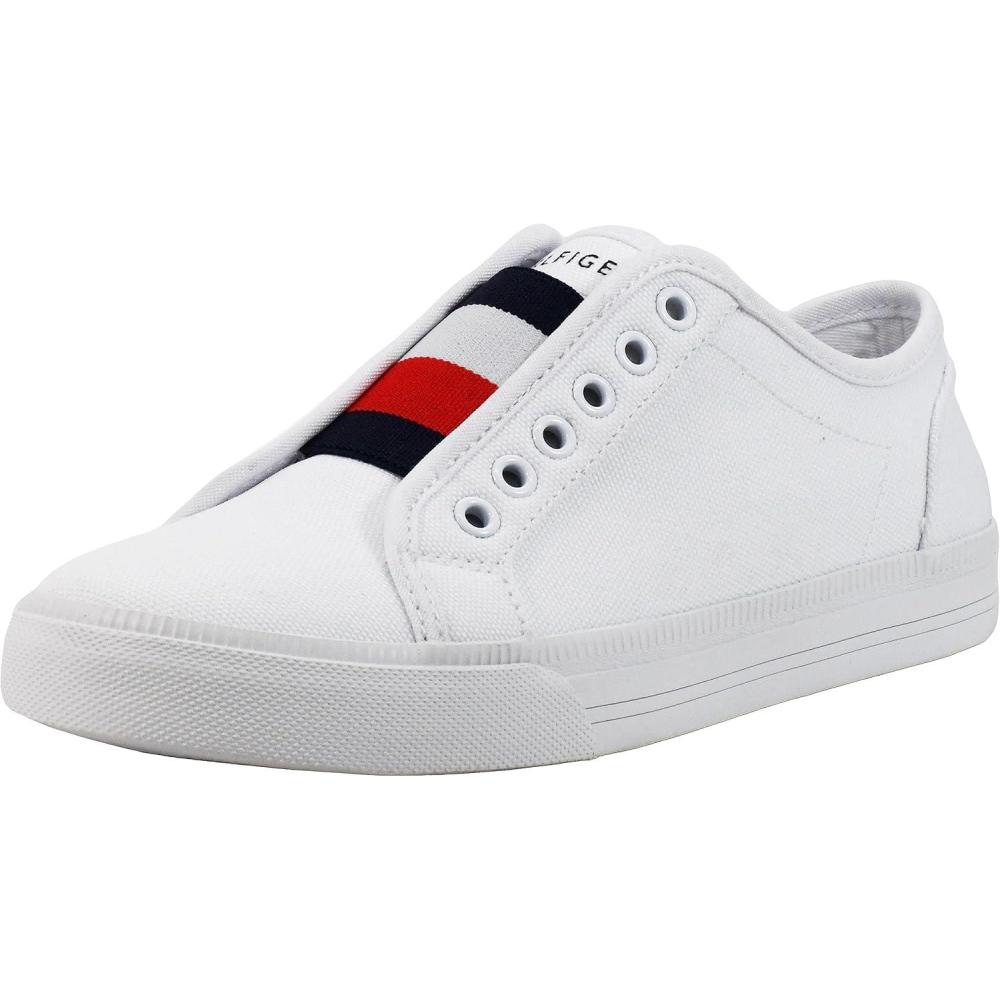 imageTommy Hilfiger Womens Anni SlipOn SneakerWhite Canvas