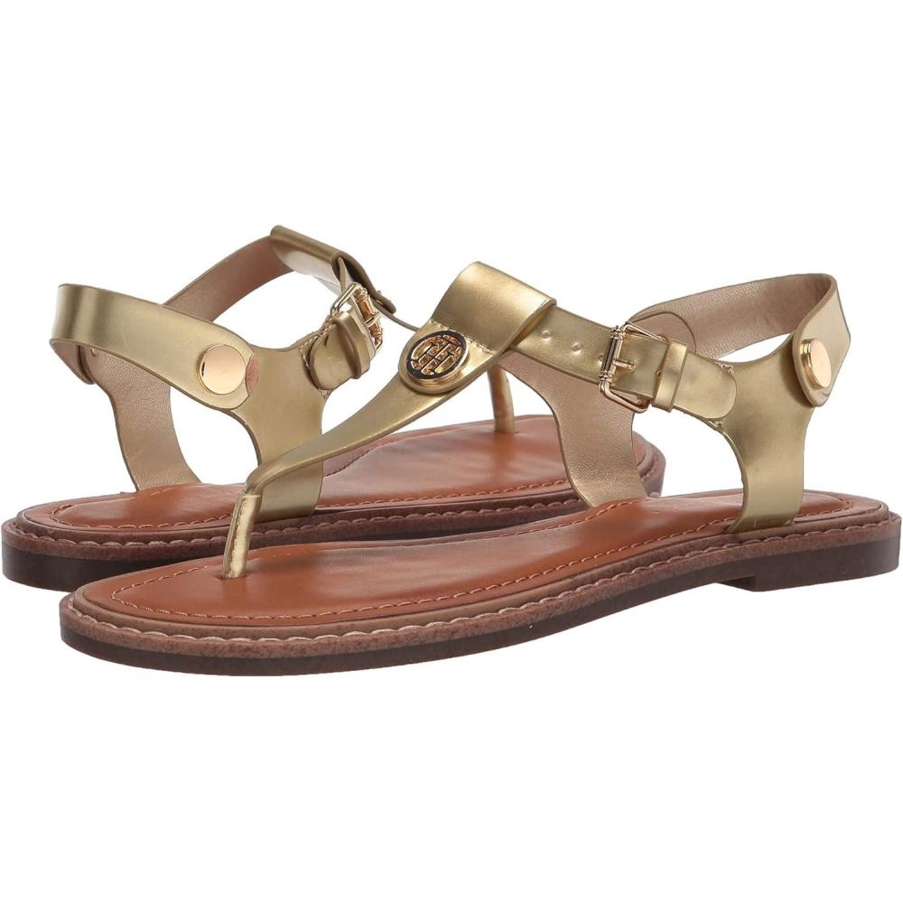 imageTommy Hilfiger Womens Bennia SandalGold Patent