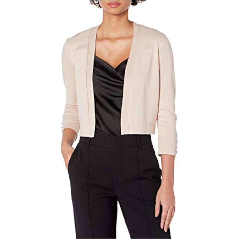 imageTommy Hilfiger Womens Button Sleeve ShrugChino