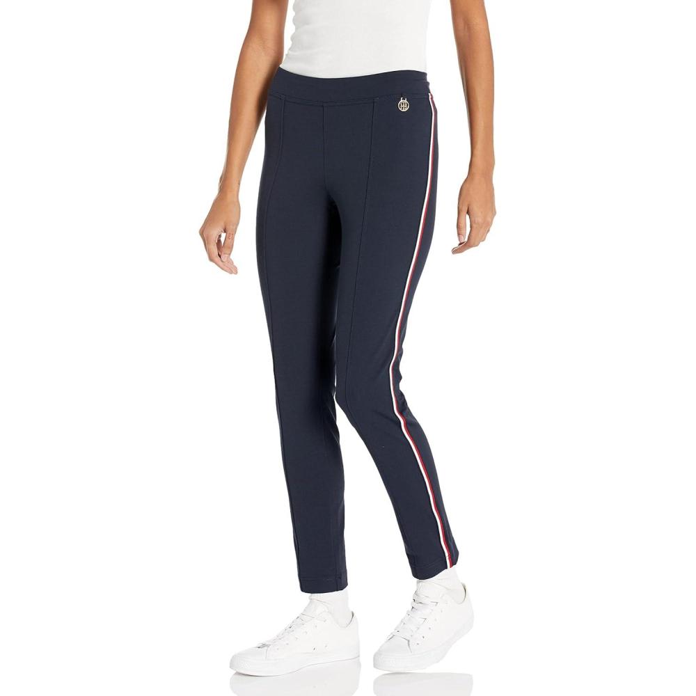 imageTommy Hilfiger Womens Cool Compression Pont PantsSky Captain