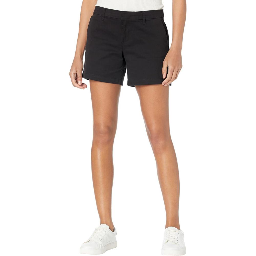 imageTommy Hilfiger Womens Hollywood Mid Rise Business Casual Chino ShortsBlack