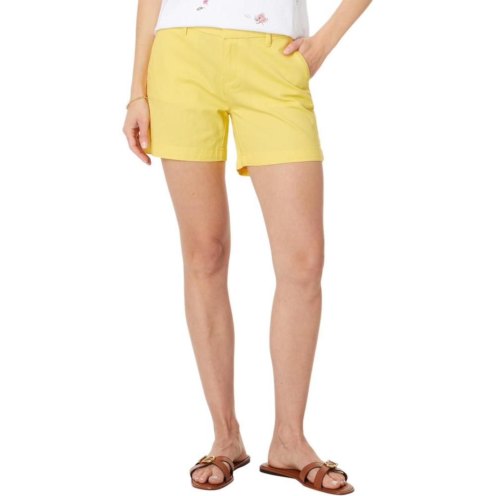 imageTommy Hilfiger Womens Hollywood Mid Rise Business Casual Chino ShortsSnapdragon
