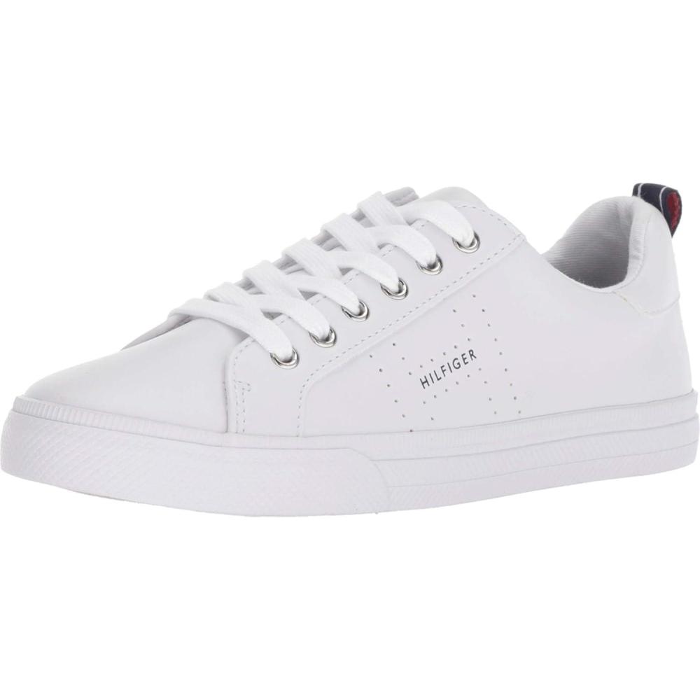 imageTommy Hilfiger Womens Lelita SneakerWhite Leather