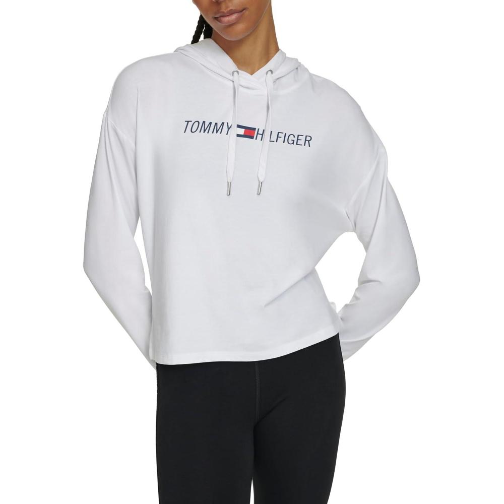 imageTommy Hilfiger Womens Solid Short Sleeve Pique Polo ShirtWhite