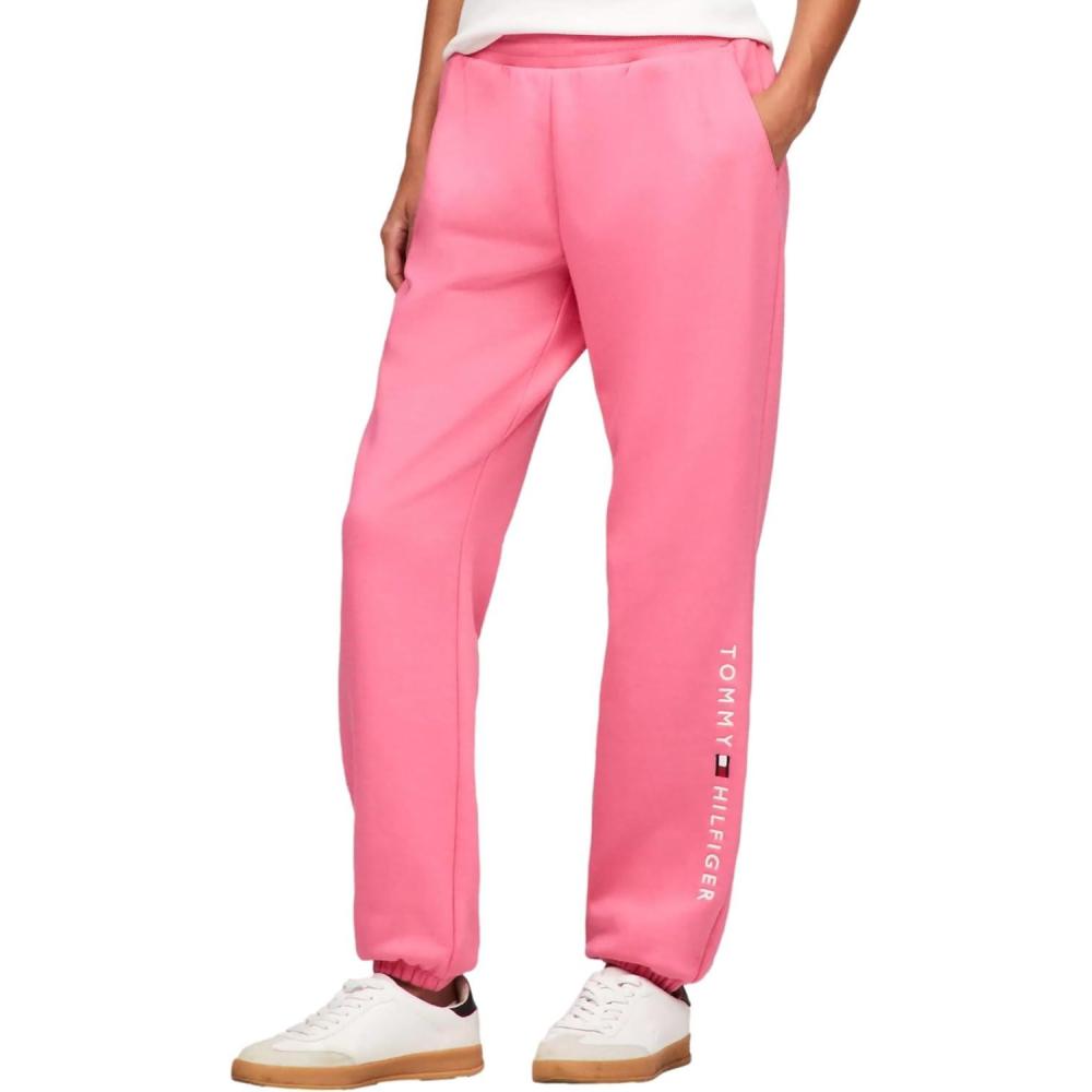 imageTommy Hilfiger Womens Tapered Fleece Jogger SweatpantsFandango Pink
