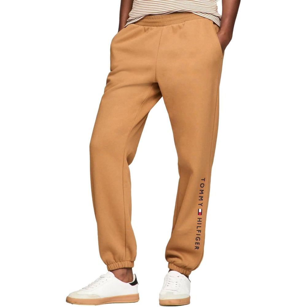 imageTommy Hilfiger Womens Tapered Fleece Jogger SweatpantsGolden Rays