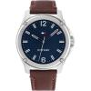 imageTommy Hilfiger 1710484 Mens Stainless Steel Case and Leather Strap Watch Color Brown