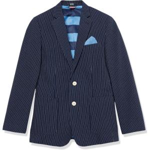 Tommy Hilfiger Boys Blazer Suit Jacket, Button Closure, Notch Lapel & Front Flap Pockets(Flag Blue)