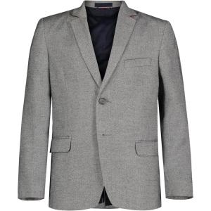 Tommy Hilfiger Boys Blazer Suit Jacket, Button Closure, Notch Lapel & Front Flap Pockets(Mountain Heather)