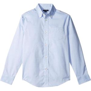 Tommy Hilfiger Boys Boys Oxford Long Sleeve Dress Shirt, Collared Button-Down with Chest Pocket, Regular Fit(Medium Blue)