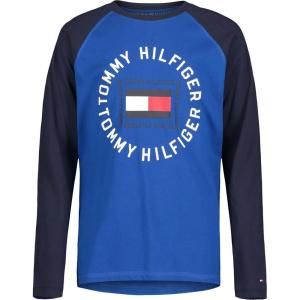 Tommy Hilfiger Boys Long Sleeve Crew Neck T-Shirt(Greek Isle Surround)