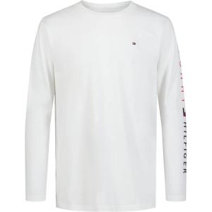 Tommy Hilfiger Boys Long Sleeve Crew Neck T-Shirt(Tomas Sleeve Ecru)