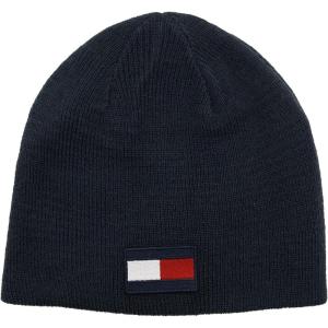 Tommy Hilfiger Boys Reversible Beanie(Navy Reversible Logo)