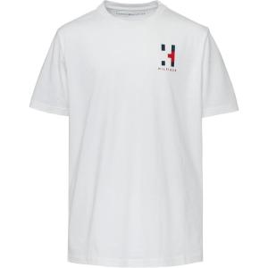 Tommy Hilfiger Boys Short Sleeve Solid Matt Crew Neck T-Shirt, Soft, Comfortable, Relaxed Fit(Bright White)
