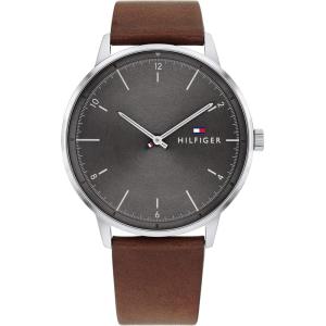 Tommy Hilfiger Men’s 2-Hand Quartz Watch – Minimalist Style, Stainless Steel Case, Casual Everyday Wear, Gift for Him(Brown)