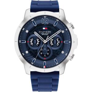 Tommy Hilfiger Men’s Casual Watch – Multifunction Stainless Steel Wristwatch – Water Resistant up to 5 ATM/50 Meters – Premium Fashion Timepiece for All Occasions – 50 mm(Navy)