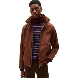 Tommy Hilfiger Men’s Lightweight Waterproof Regatta Bomber Jacket(Legacy Brown)