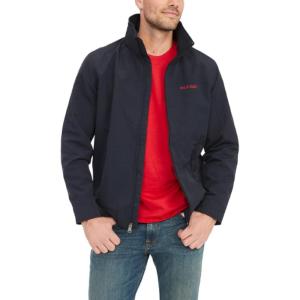 Tommy Hilfiger Men’s Lightweight Waterproof Regatta Bomber Jacket(Sustainable Desert Sky)