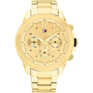 Tommy Hilfiger Men’s Multifunction Quartz Watch – Stainless Steel Case, 5 ATM Water Resistant, Urban Style Timepiece, Gift for Him(Gold Plated)