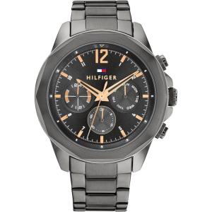 Tommy Hilfiger Men’s Multifunction Quartz Watch – Stainless Steel Case, 5 ATM Water Resistant, Urban Style Timepiece, Gift for Him(Grey)