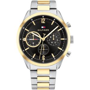 Tommy Hilfiger Men’s Multifunction Watch – Stainless Steel, Classic Quartz Timepiece(Two Tone)