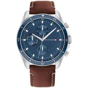Tommy Hilfiger Men’s Quartz Multifunction Watch – Stainless Steel – Casual Watch – Gift for Him – 44mm(Blue)