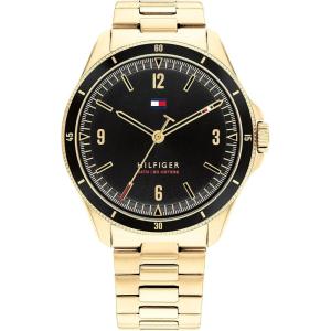 Tommy Hilfiger Men’s Quartz Stainless Steel and Link Bracelet Watch, Color: Gold (Model: 1791903)