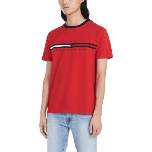 Tommy Hilfiger Mens Short Sleeve Tino T-Shirt(Apple Red)