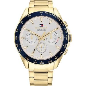 Tommy Hilfiger Men’s Stainless Steel Quartz Watches(Silver White)