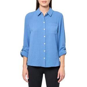 Tommy Hilfiger Roll Tab Shirt Gingham(Amsterdam Blue)