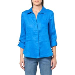 Tommy Hilfiger Roll Tab Shirt Gingham(Blueberry)