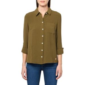 Tommy Hilfiger Roll Tab Shirt Gingham(Dark Olive)