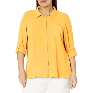 Tommy Hilfiger Roll Tab Shirt Gingham(Deep Maize)