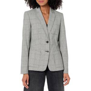 Tommy Hilfiger Solid Blazer(Black/Ivory)