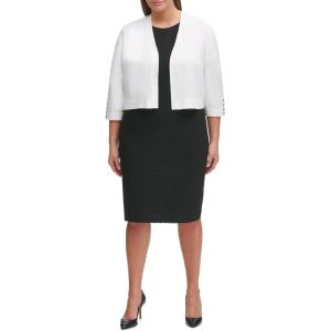 Tommy Hilfiger Womens Button Sleeve Shrug(Ivory)