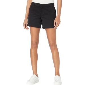 Tommy Hilfiger Womens Hollywood Mid Rise Business Casual Chino Shorts(Black)