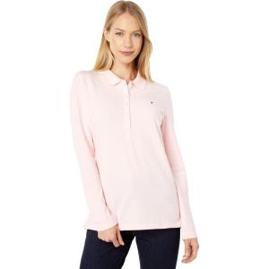 Tommy Hilfiger Women’s Long Sleeve Polo Shirt(Ballerina Pink)