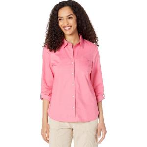 Tommy Hilfiger Women’s Roll Tab Shirt(Bubblegum)